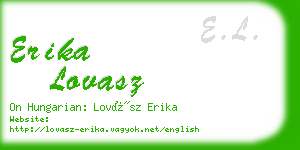 erika lovasz business card